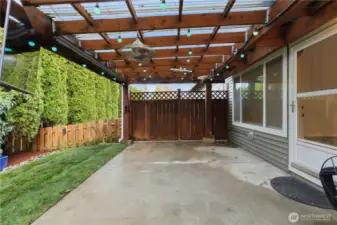 Enjoy peacefulness from your covered back patio