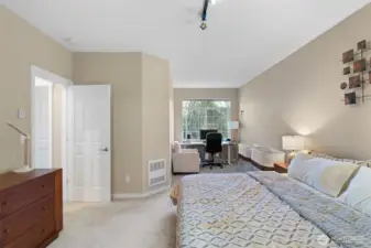 Primary Bedroom w work space