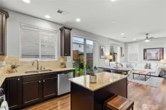 Flowing layout is perfect for entertaining