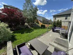 The summer view of your new back yard!