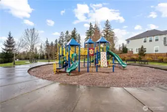 Community playground walking distance away