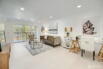 Spacious living room