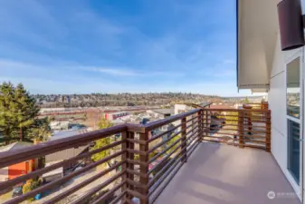From the Primary bedroom, step onto a large private view deck!
