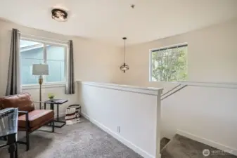 Lots of natural light on this townhouse make it feel open and bigger.