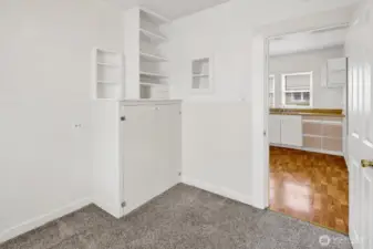 Second bedroom located off the kitchen.