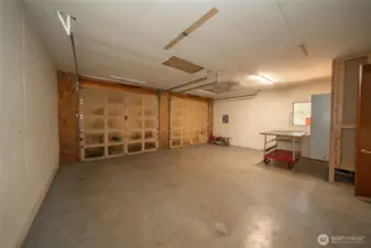Inside 2 car garage