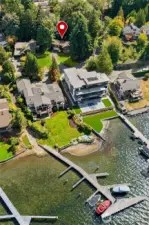 View of the community waterfront dock
