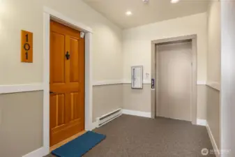 Convenience! Never use stairs with the elevator to your front door from the below-building parking.