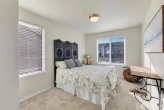 Bedroom #2 has new 2" faux wood blinds, new carpet and pad. New interior paint