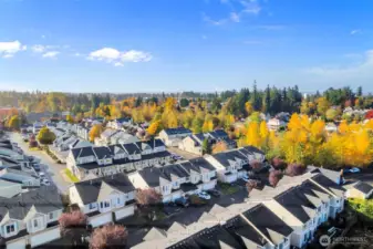 Ariel view of community and surrounding homes