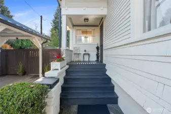 Side entrance off kitchen.