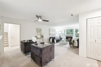 Open spacious living spaces offer flexible layout for furniture placement.