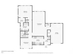 Main floor plan. Buyer to verify.