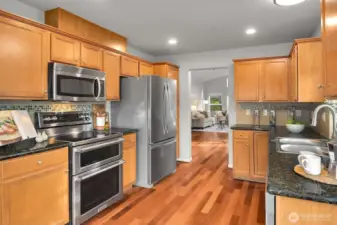 Kitchen looking towards dining room.