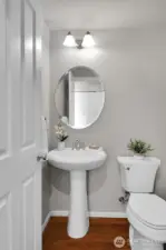 Main level half bath.