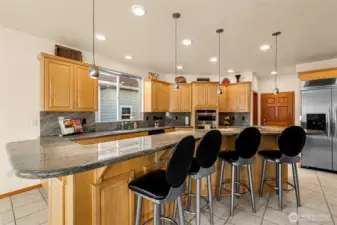 Seating at the counter