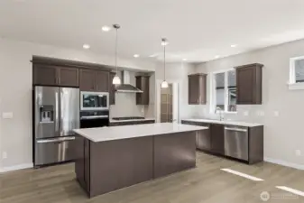 Lots of light in these gourmet kitchens!