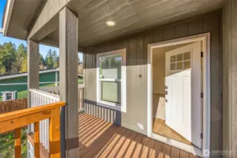 Charming covered front porch