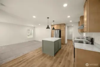 Spacious kitchen with generous storage