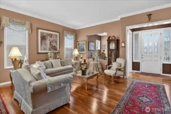 A cutout to the Den keeps everyone connected and the Exquisite furnishings are included.