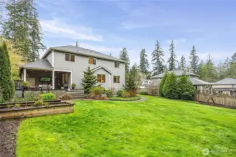 Enjoy the enormous fenced back yard