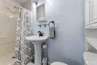 Primary bath with walk-in shower