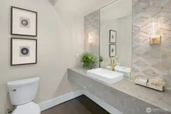 Luxurious powder room for your guest
