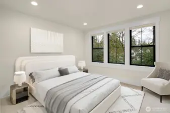 Upper Level Fourth Bedroom - Virtually Staged.
