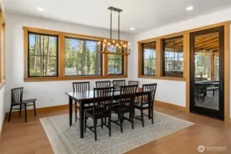Dining Area with door to outdoor deck