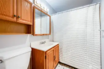 Full bath on main floor