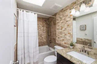 Shared full bath.