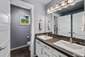 Hall bathroom.