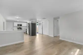 Come on in! Freshly painted interior with brand new laminate flooring and trim throughout. No transitions!