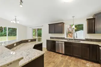 Well situated, large kitchen,