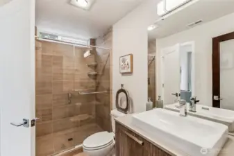 3/4 bath on main floor