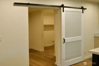 Barn Door to Pantry/Storage
