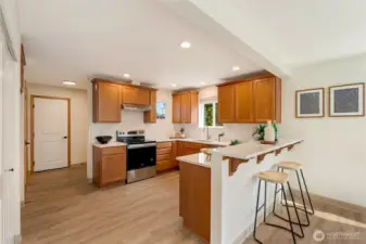 Open concept with an abundance of natural light