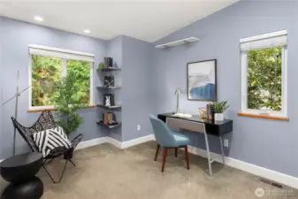 Upper-level 4th of 5 bedrooms.