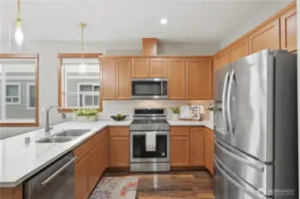 Kitchen with Stainless Steel Appliances