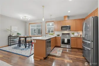 Lots of Natural Light Comes in Thru the Windows