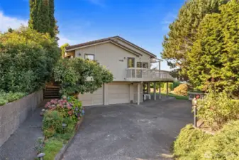 2-car garage parking + extra parking space.