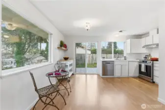 Plenty of room for informal dining.