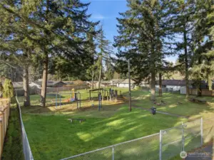 Extra Special!!  Your own community park and play ground just down the block.
