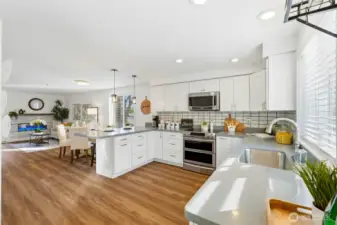 Fully remodeled kitchen built for both function and style.