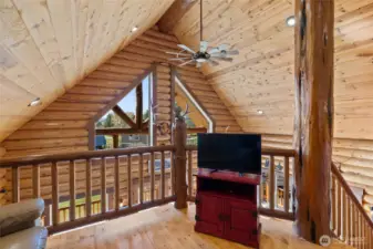 Another view of the upstairs loft area.