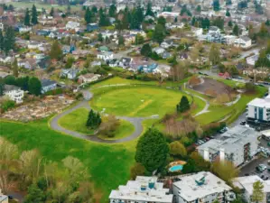 One minute away from Magnolia Manor Off-Leash Dog Park.