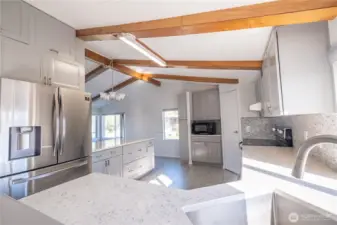 Kitchen as seen from the dining room