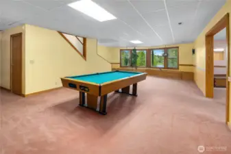 lowerer Level Living Room with Lake View