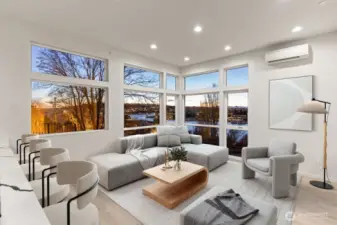 3rd Floor great room. Virtually Staged