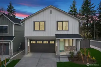 Plan 2200 Elevation A - photo taken of another home of the same plan & elevation. Details may vary